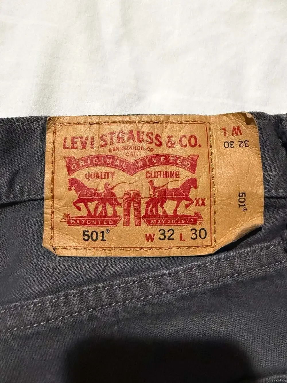 Levi's 501 Original Grey Denim Cut-Off Shorts
